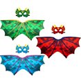 thumbnail image 2 of Creatoy 6pcs Niños Dragón-Alas Disfraces con Máscaras de Dragón para Niños 2-9 Niño Dino P Creatoy Creatoy, 2 of 2