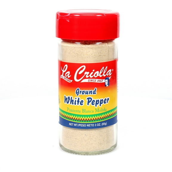 La Criolla Ground White Pepper, 1 Unit, Allergen-Free, Essential Spice