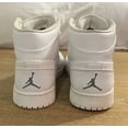 thumbnail image 5 of Ni - ke Ni - ke Air Jordan Retro 1 White/Cool Grey 554724-120 Men’s Size 10 US, 5 of 5