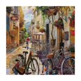 thumbnail image 4 of Awypu Bicycles Cafe Square Tablecloth Full Width Single-Sided Printing 100% Polyester Fiber 36*36, 4 of 8