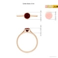 thumbnail image 4 of ANGARA Natural Classic Bezel-Set Round Ruby Floral Engagement Ring in 14K Rose Gold for Women (Size-5mm) | July Birthstone, Birthday, Anniversary, Jewelry Gift for Women | Natural Ruby Ring, 4 of 9