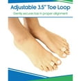 thumbnail image 1 of Toe Splint [Pair] - Hammer Toe Straightener - Joint Realign Cushion Brace for Claw, Curled, Crooked Toe - Metatarsal Support Loop Guard Alignment Corrector Wrap for Tendon, Broken Toe Surgery, 1 of 4
