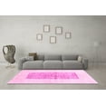 thumbnail image 3 of Ahgly Company Indoor Rectangle Solid Pink Modern Area Rugs, 5' x 7', 3 of 4