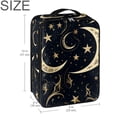 thumbnail image 6 of New Moon Symbol Durable Polyester Shoe Containers, 23x31cm/9x12in Size, Closet Organization Solution for Footwear Storage, 6 of 7