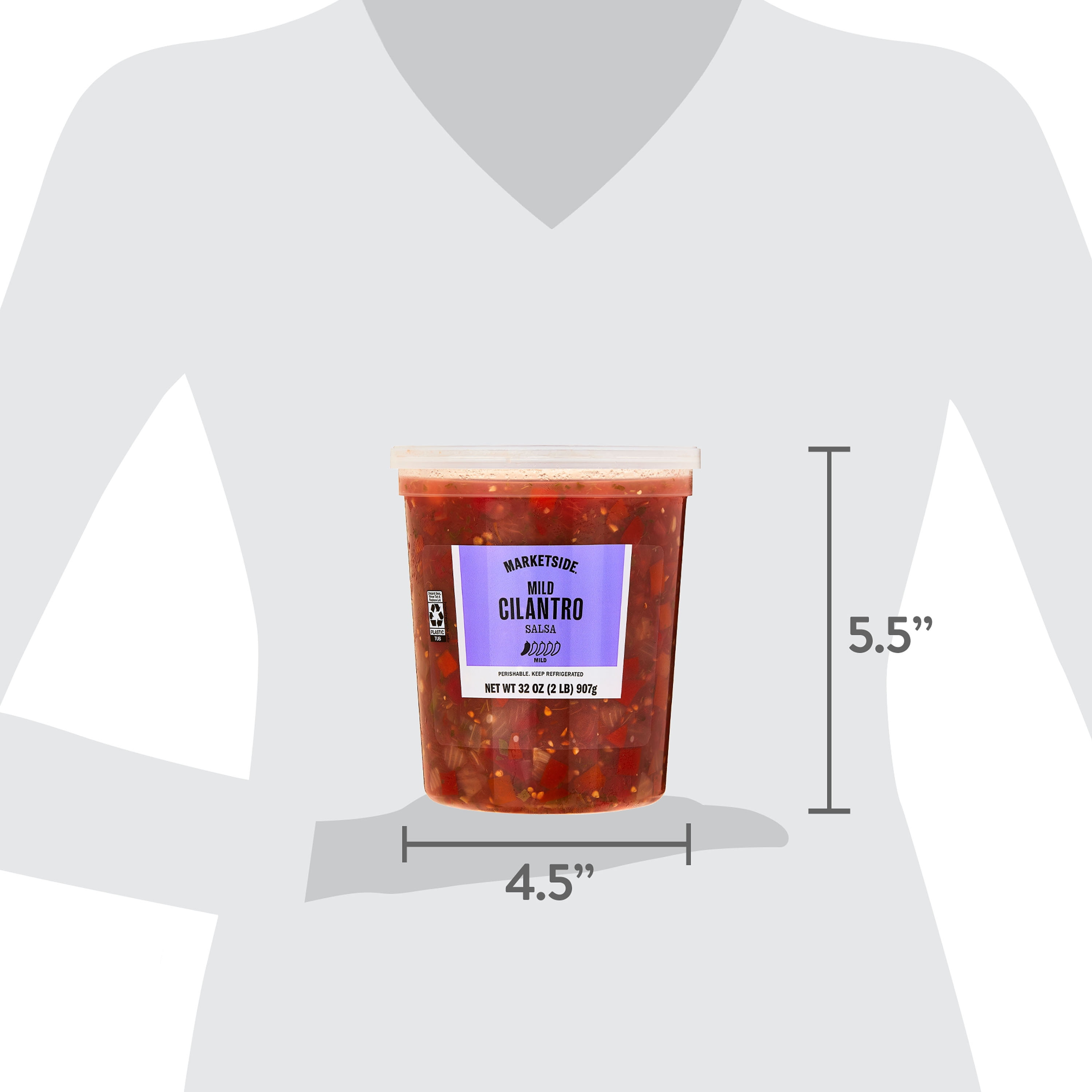 Marketside Mild Cilantro Salsa, 32 oz, Refrigerated