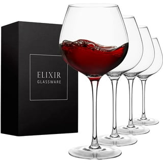 ROVSYA Red Wine Glasses Set of 4-28oz Large Wine Glasses Hand Blown  Crystal-Clearer,Lighter for Wine…See more ROVSYA Red Wine Glasses Set of  4-28oz