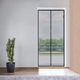 thumbnail image 5 of Magnetic Screen Door Fit Door Size 40 x 82 Inch, Screen Size 42" x 83" Reinforced Fiberglass Mesh Curtain Entry Door Mesh with Full Frame Hook&Loop-Grey, 5 of 7