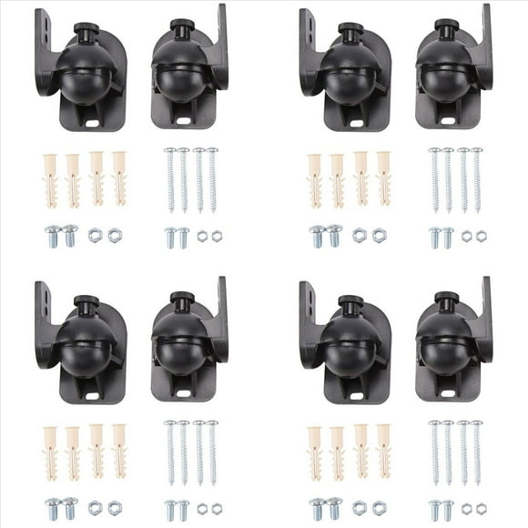 Giratorio Universal Soporte De Montaje En Pared De Altavoz De Cubo 4 Par Negro