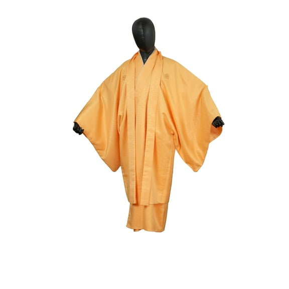 DEAR VANILLA Traditional Authentic Men's Kimono & Haori Set Japanese Samurai Robe/Jacket Ensemble Dress Genuine MKE-0133
