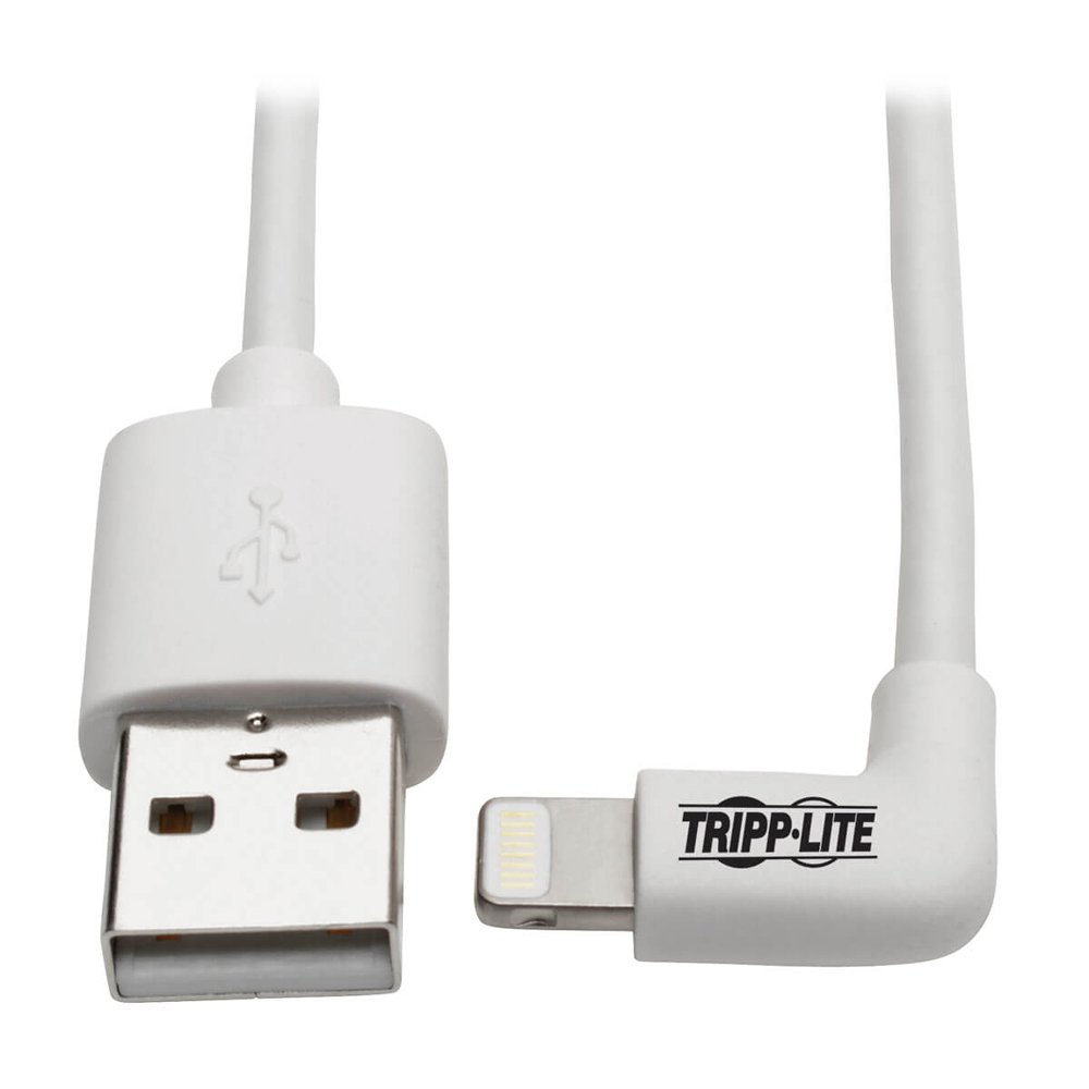 Tripp Lite RightAngle Lightning Cable, USBA to Lightning, 6 ft. Cord