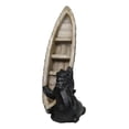 thumbnail image 3 of Western Rustic Forest Black Bears Moving A Canoe Boat To The River Figurine, 3 of 9