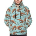 thumbnail image 4 of Hoodies for Men - Shrimp No.9066 Long Sleeve Comfrt Men'S Fashion Hoodies & Sweatshirts, Sweatshirts for Men Hoodies Pullover Clothing Clothes with Pouch, 4 of 7