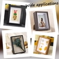 thumbnail image 5 of 1pc Rectangle Wood Photo Frame Stand with Acrylic Window for Dried Flower Coconut Brown 115x65x164mm, 5 of 8
