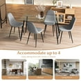 thumbnail image 6 of Gymax 5 PCS Dining Table Set 51" Modern Rectangular Glass Table & 4 Chairs Kitchen, 6 of 7