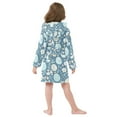 thumbnail image 4 of FORMRS Niños Bathrobe Unisex Hooded Robe Soft Plush Pajamas Sleepwear, Size 4-6T, Easter Eggs, 4 of 7