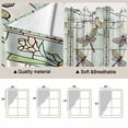 thumbnail image 3 of Dark Green Grass Kitchen Window Curtains, Swag Curtains Valance for Bedroom Living Room Bathroom, Flower Dragonfly Retro Pastoral Rustic Rod Pocket Window Curtain Block Drapes 2 Panels 36"x63", 3 of 9