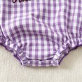 thumbnail image 5 of zuwimk My First Halloween Baby Girl Outfit Ghost Embroidery Smocked Romper Long Sleeve Striped Jumpsuit Cute Fall Clothes (3-6 Months,Purple), 5 of 9