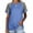 Blue, variant on Drses Women's Color Block Raglan Short Sleeve Crew Neck T-Shirt - Loose Fit Casual Top for Everyday Wear