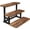 3 Tier - 1 Pack, variant on Wooden Risers Display Stands, Cupcake Stand for 50 Cupcakes, Stepped Dessert Table Display Set with Metal Frame Tiered Tray Stand, Serving Trays for Party, Farmers Market Display – Lilybud