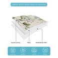thumbnail image 5 of Eucalyptus Leaves Summer Quilt Set Full Size,Soft Quilted Bedding Set with 2 Pillow Shams,Watercolor Weeping Teal Botanical Vintage Lightweight All Season Bedspread Coverlet for Bedroom 78"x90", 5 of 6