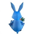 thumbnail image 4 of 4FT Easter Inflatables Outdoor Decoration Inflatable Blue Bunny with Carrot, Built in LED Lights Blow Up Yard Decoration for Lawn Garden Holiday Party, 4 of 9