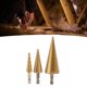 thumbnail image 1 of Juego de brocas de cono de acero abridor de orificios de taladro de pagoda acero para rodamientos de perforación rápida para metal ANGGREK Otros, 1 of 8