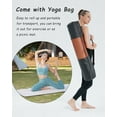 thumbnail image 6 of YR Large Yoga Mat 35"x72" Extra Wide 10mm Thick Foam Home Gym Workout Exercise Mat, Purple, 6 of 9