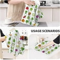 thumbnail image 6 of Cute Botanic Butterfly Kitchen Towels Decorative Set of 2, Green Herbs Leaves Dish Towels for Drying Dishes, Soft Absorbent Hand Drying Cloth Holiday Housewarming Gift Farmhouse Bar Home Decor, 6 of 6