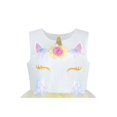 thumbnail image 4 of Girls Dress Yellow Unicorn Costume Cosplay Princess Pageant Party 8 Years, 4 of 6