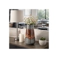 thumbnail image 2 of Elegant Glass Vase for Living Room Decor - Home Decor Accents with Sculptural Form and Grounded Base - Decorative Flower Vase for Room, Bedroom, House, Office and Table Display - 17", Black & Red, 2 of 13