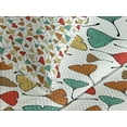 thumbnail image 4 of Ambesonne Leaves Quilted Bedspread Set 3 Pcs, Sketch Art Ginkgo Biloba, King Size, Multicolor, 4 of 5
