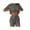 Cheetch, variant on Womens Pajama Sets Y2K Stripe Knit Pjs 2 Piece Sexy Side Split Shorts Loungewear Set