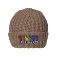 thumbnail image 1 of Gravity Threads LGBT+ Bonnet Tricoté à Revers Poings Arc-en-Ciel - Kaki, 1 of 1