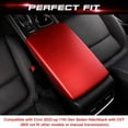 thumbnail image 3 of x xotic tech Car Center Console Cover Armrest Box Protector Trim Compatible with Honda Civic 11th Gen 2022 2023 2024 Interior Accessories (Sporty Red), 3 of 9