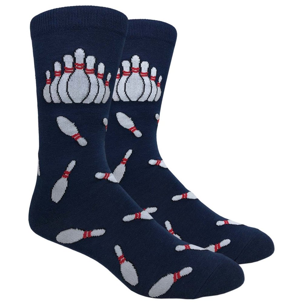 Buyyourties Mens Novelty Bowling Pins Socks