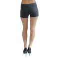 thumbnail image 4 of Vivian's Fashions Legging Shorts - Cotton, Misses Size (Charcoal, 2X), 4 of 4