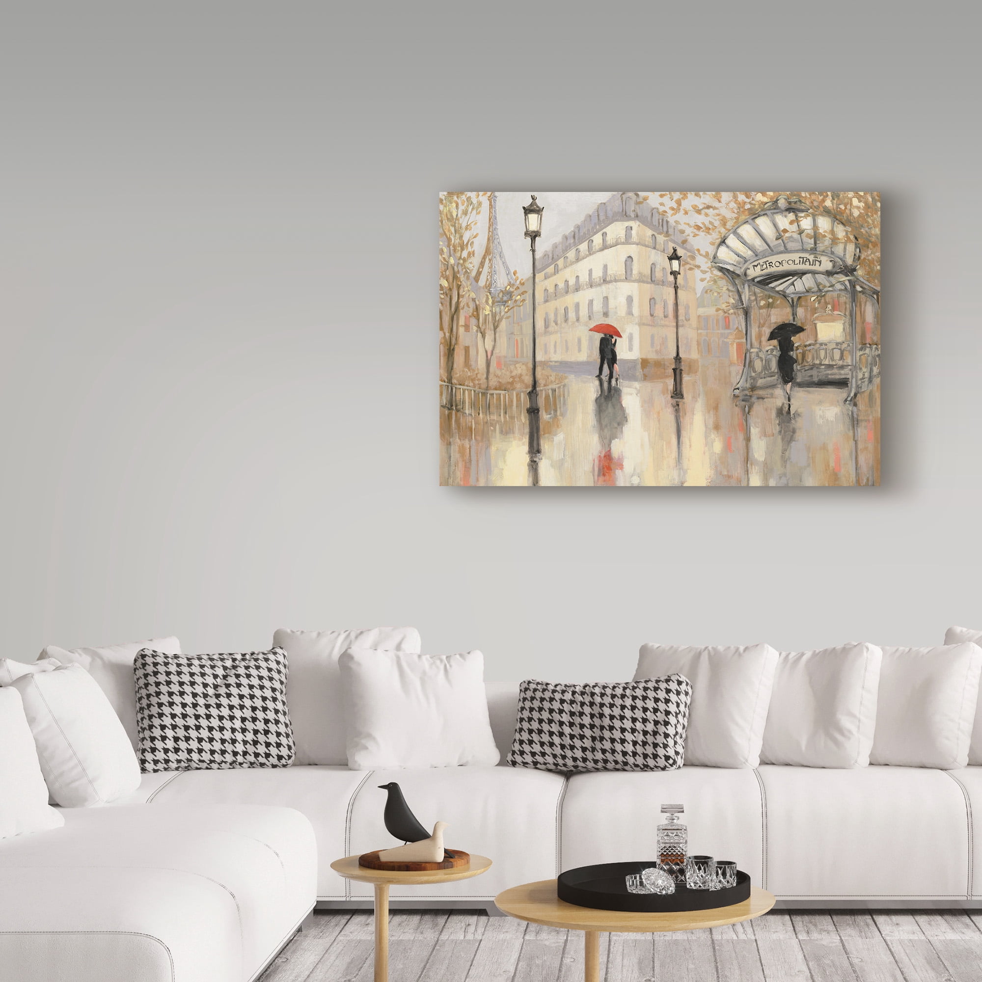 Trademark Fine Art 'To The Metro Blue Sky' Canvas Art by Julia Purinton