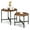 Brown, variant on Costway Indoor and Outdoor Round Coffee Table Set of 2 21.5 Brown