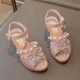 thumbnail image 6 of JUMEYU Girls Summer Sandals Girls Casual Sandals Cute Strappy Sandals with Zipper Summer Shoes for Little/Big Kids Size 2.5 (White,Big Kids 2.5), 6 of 7
