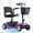 Purple, variant on Arshin Mobility Scooter,4 Wheel Mobility Scooter for Adults,Senior,Electric Powered Wheelchair Chargeable Device for Travel,Silver