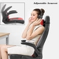thumbnail image 5 of YRLLENSDAN Gaming Chairs，Office Gaming Chair with Lumbar Support Flip Up Arms Headrest Swivel Rolling Adjustable Computer Chair Racing Chair Gaming Chair for Adults Teens, Red, 5 of 8