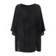 thumbnail image 4 of Blusa vintage con cuello en V y volantes de encaje para mujer - Top informal de manga 3/4 - Mezcla de algodón, lavable a mano/a máquina - Tallas M-XXXXXL, 4 of 4