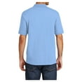 thumbnail image 2 of Mafoose Mens Core Blend Jersey Knit Male Polo Light Blue 5XL, 2 of 6