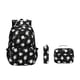 thumbnail image 2 of Mochila con estampado de margaritas, resistente al agua, con múltiples bolsillos, ideal para primaria Negro, 2 of 9