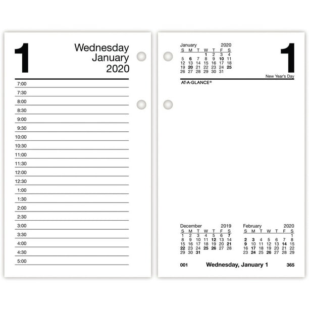 Reycled Daily Desk Calendar Refill
