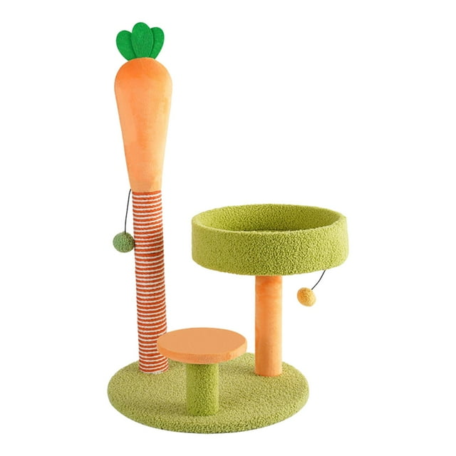 Bunblic Cat Scratcher Post Entertainment Interactive Rest Sturdy Cat Claw Scratcher