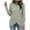Green, variant on WREESH Women's Solid Color Knit Sweater Soft Puff Long Sleeve Shirts Lightweight Square Neck Casual Tunic Tops Khaki