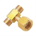 thumbnail image 4 of W21.8-14 Botella de Tanque de CO2 Conexión en T Roscada de Latón Conector de 3 Vías Adaptador de Llenado de Carga para Acuario de Cerveza, 4 of 5