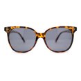 thumbnail image 2 of Polarized Classy Iconic Feminine Thin Plastic Horn Rim Round Sunglasses Tortoise - Black, 2 of 4