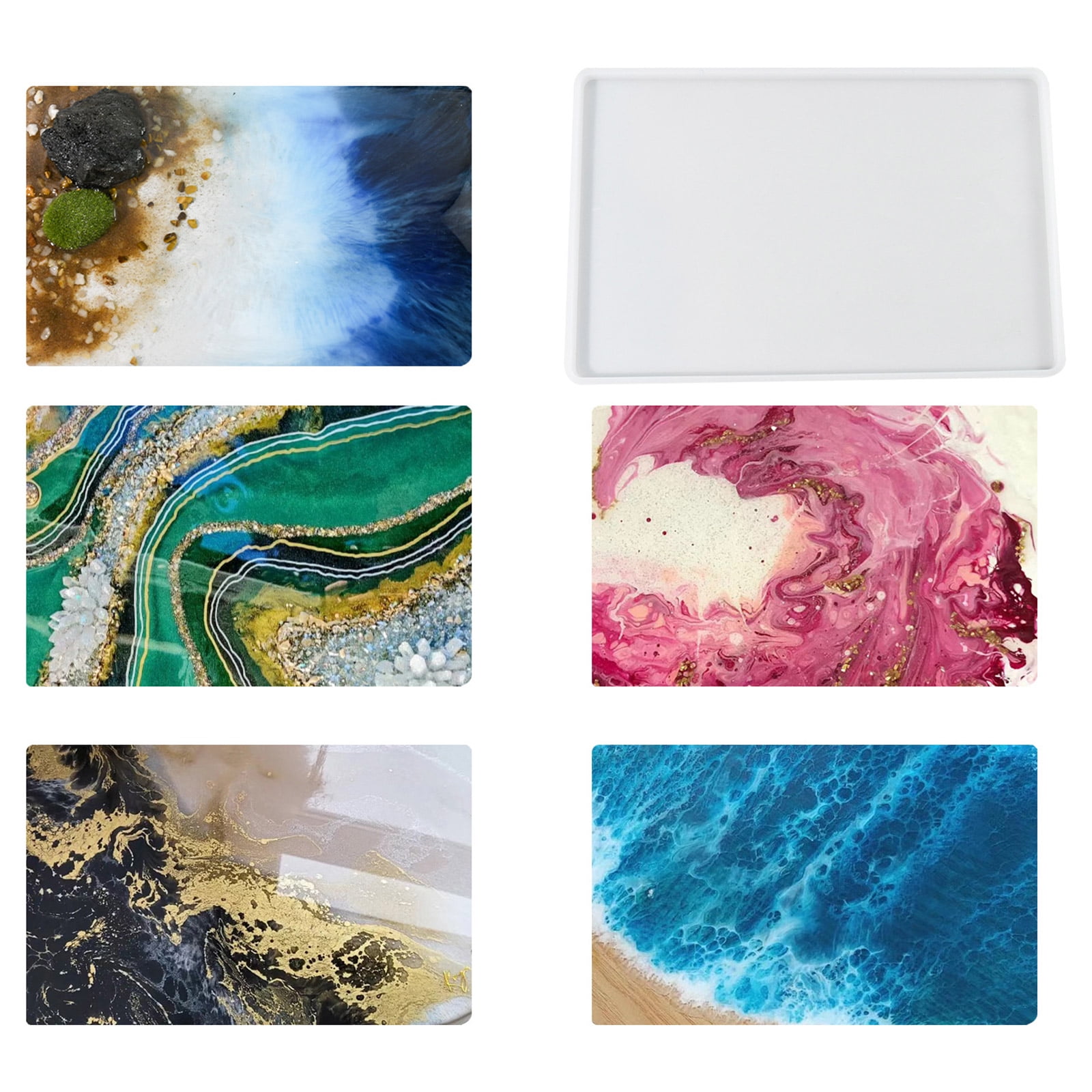 DIY Silicone Mold Resin Painting Molds Clay Crafting Molds Ornament Mold Suitable for Artists Students Craft Enthusiasts